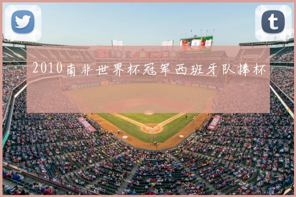 2010南非世界杯冠军西班牙队捧杯